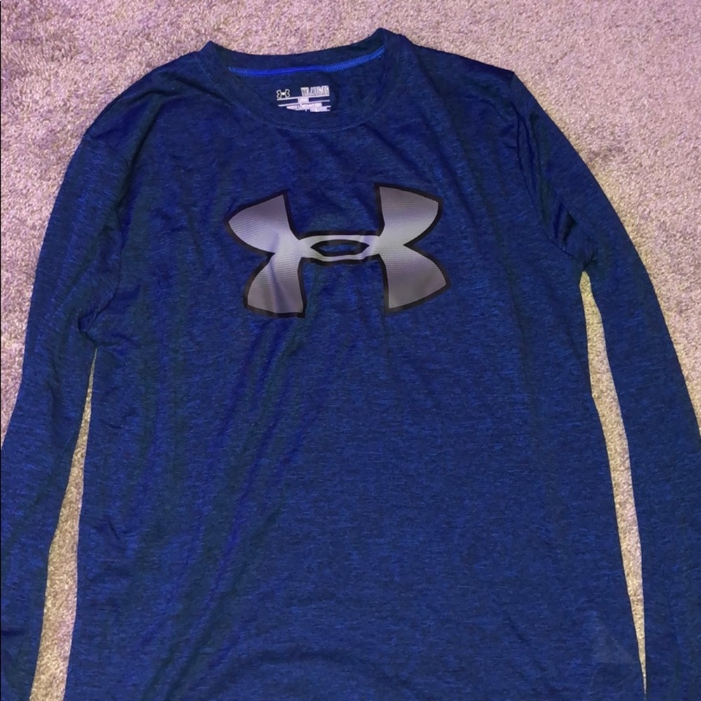 yxl navy under armor long sleeve